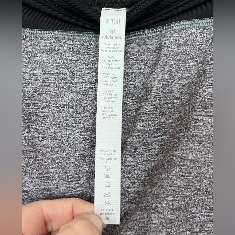 Lululemon Pace Rival Skirt (Tall), Heather Lux Multi Black - Picture 10 of 11